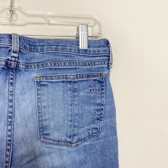 Rag & Bone Crop Skinny Jeans Raw Hem Distressed - Picture 3 of 8